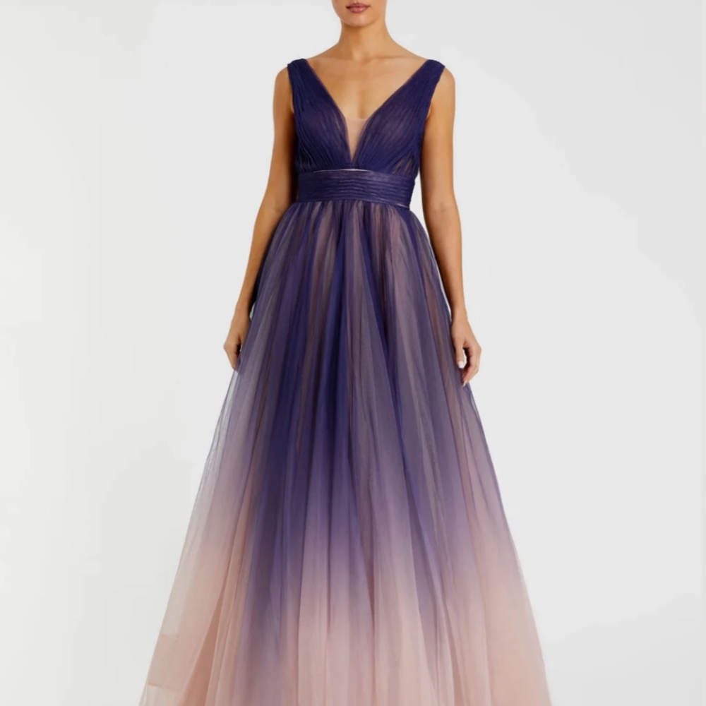 Elegant Ombre Evening Gown